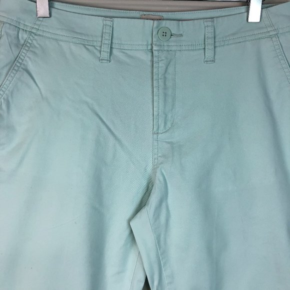 Any Day Ladies Size 8 Green Cotton Casual Pants - Picture 3 of 5